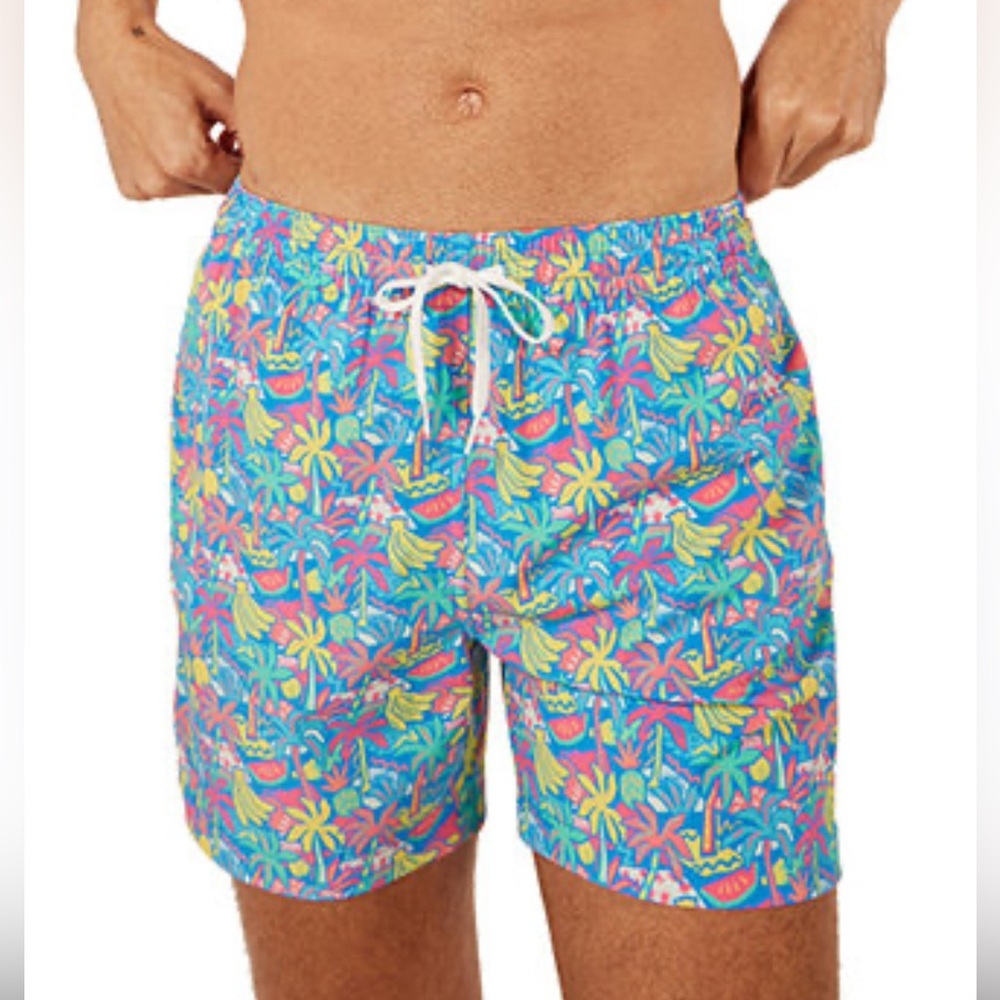 Chubbies Men's The Tropical Bunches Quick-Dry 5-1/2" Swim Trunks size M